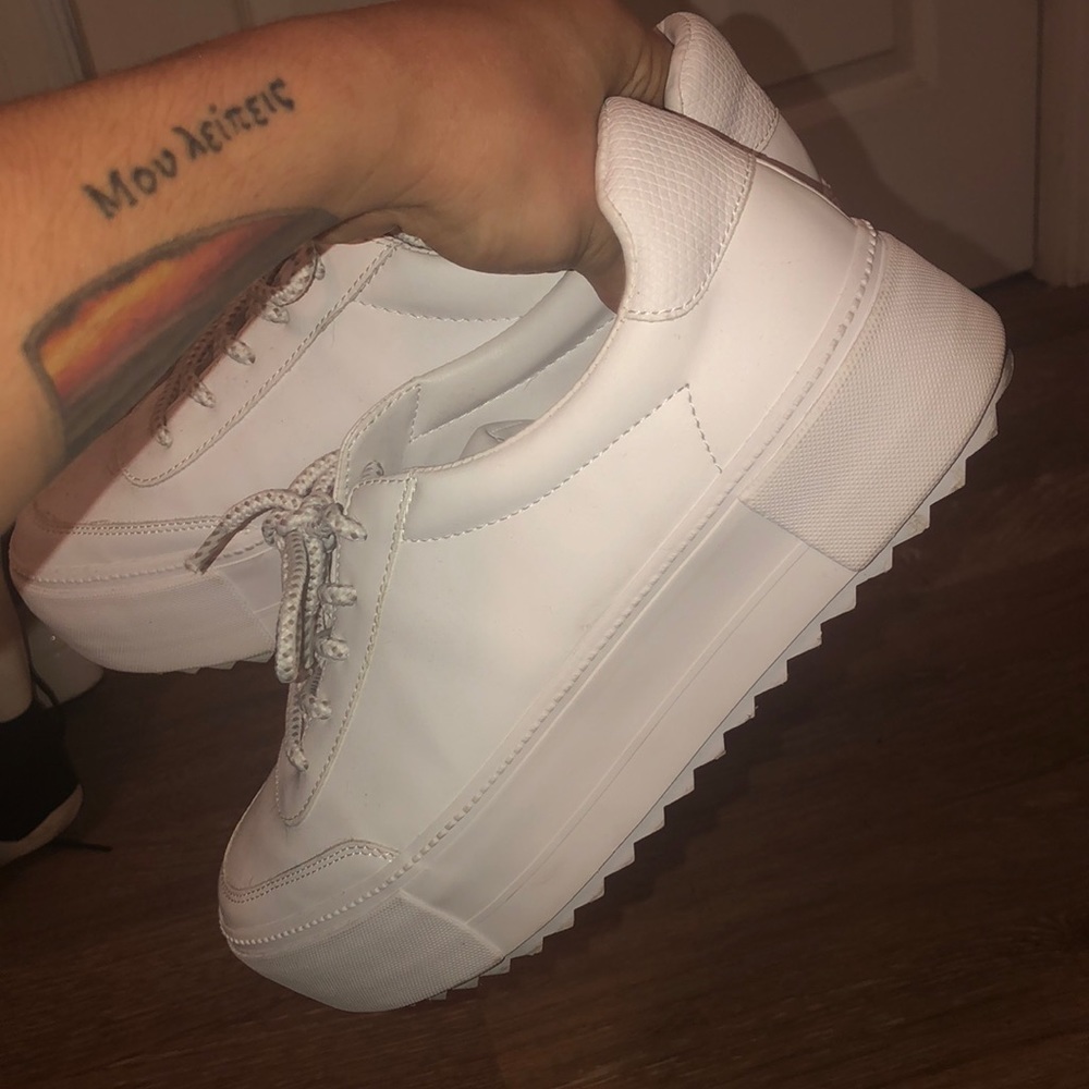 White Platform Sneakers